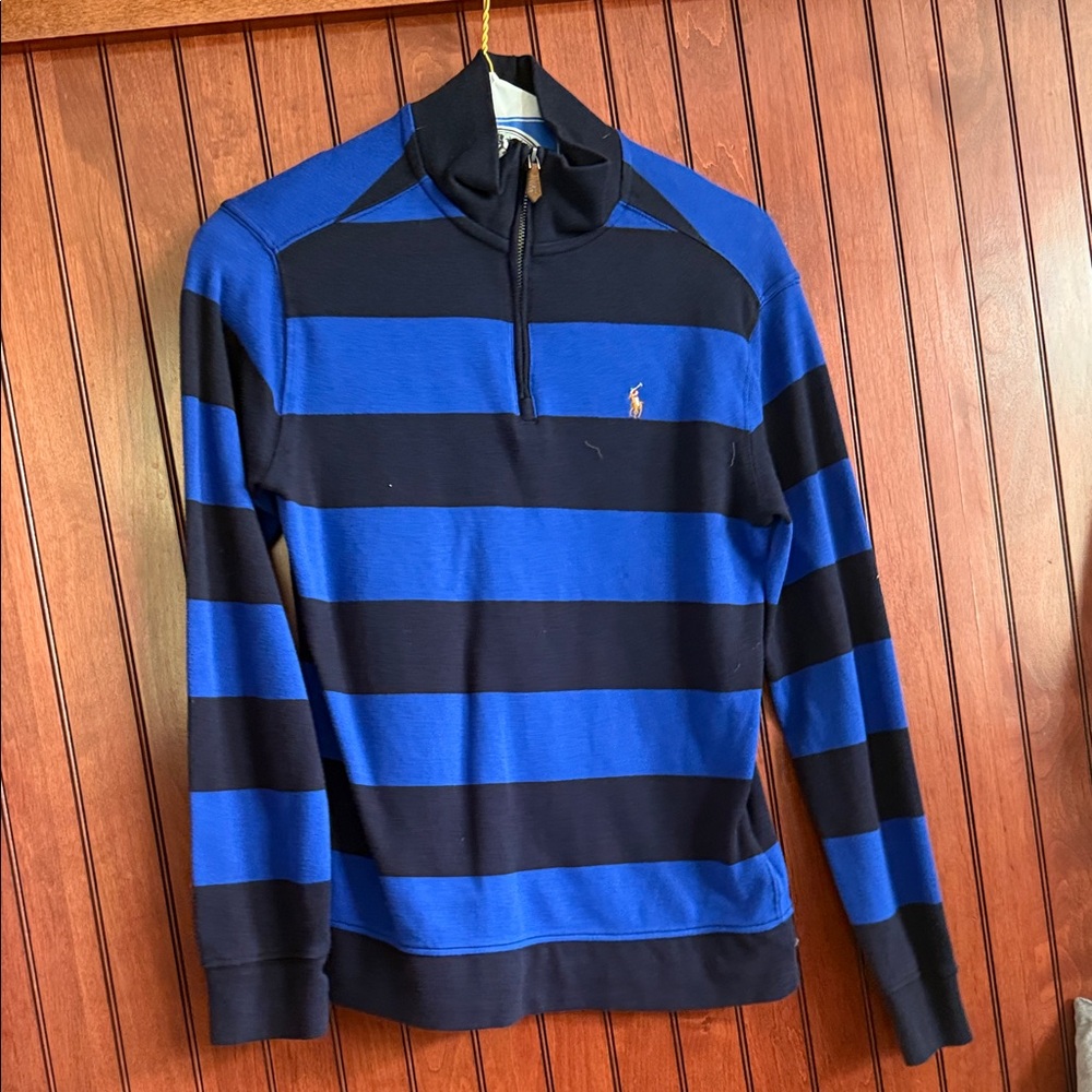 Ralph Lauren Royal Blue and Black Striped Sweater